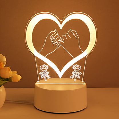 3D Lamp Acrylic USB LED Night Lights