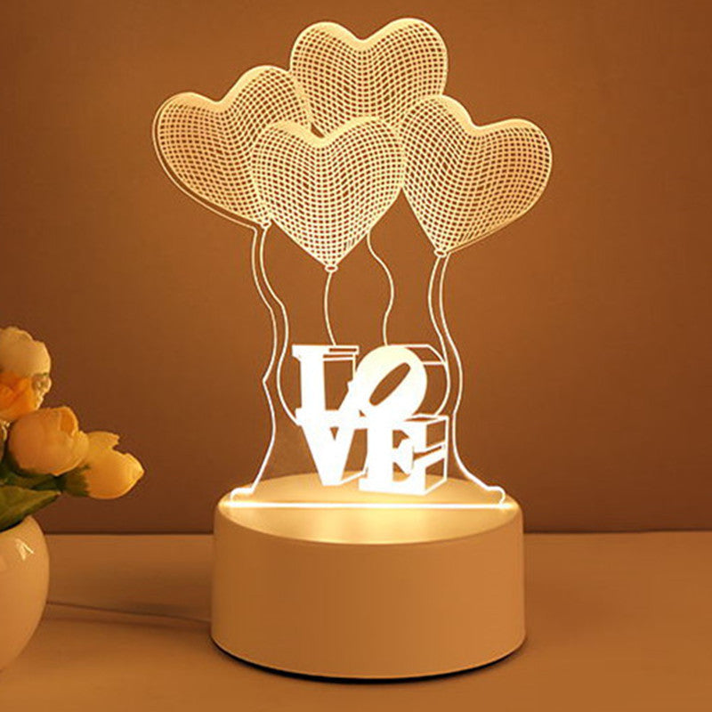 3D Lamp Acrylic USB LED Night Lights