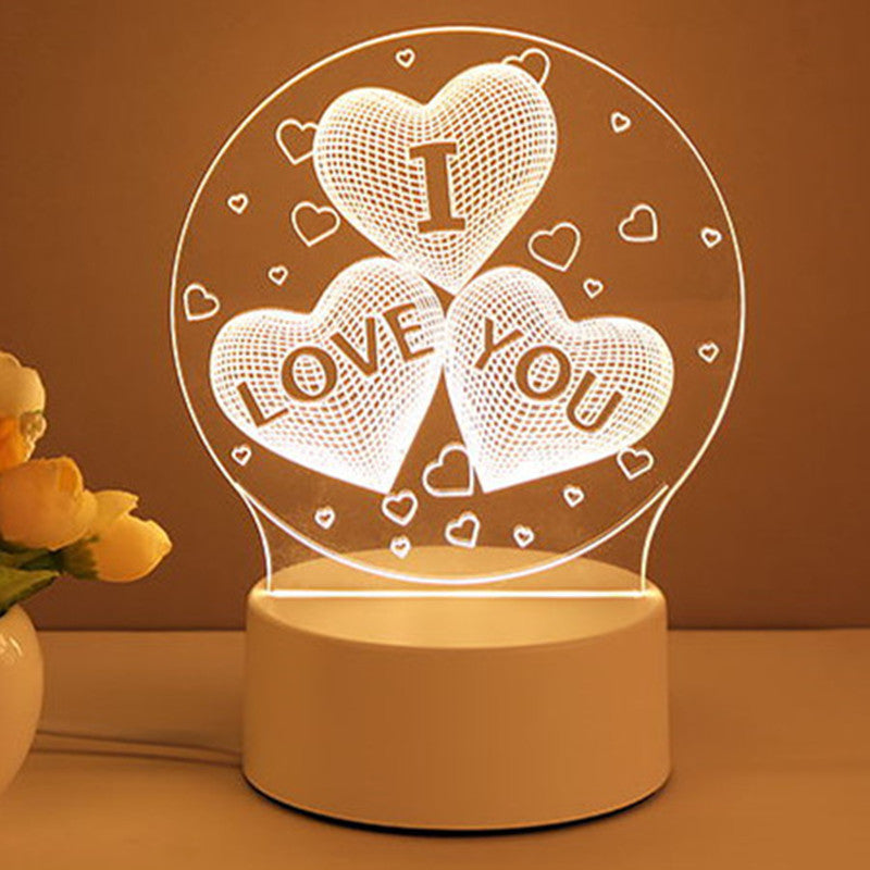 3D Lamp Acrylic USB LED Night Lights