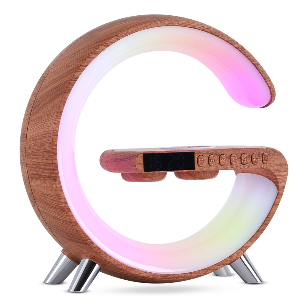 G Shaped LED Lamp Bluetooth Speake Wireless & Charger