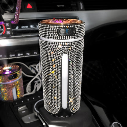 Luxury Diamond LED Light Aromatherapy Car Diffuser Air Freshener