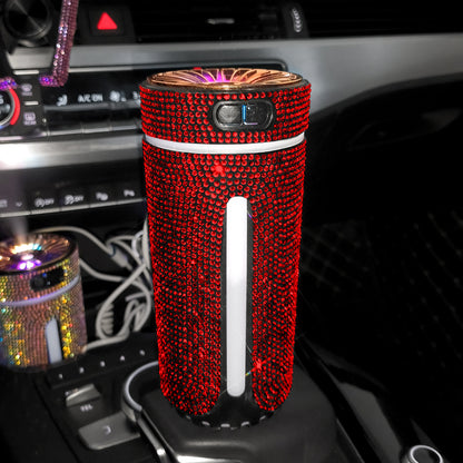 Luxury Diamond LED Light Aromatherapy Car Diffuser Air Freshener