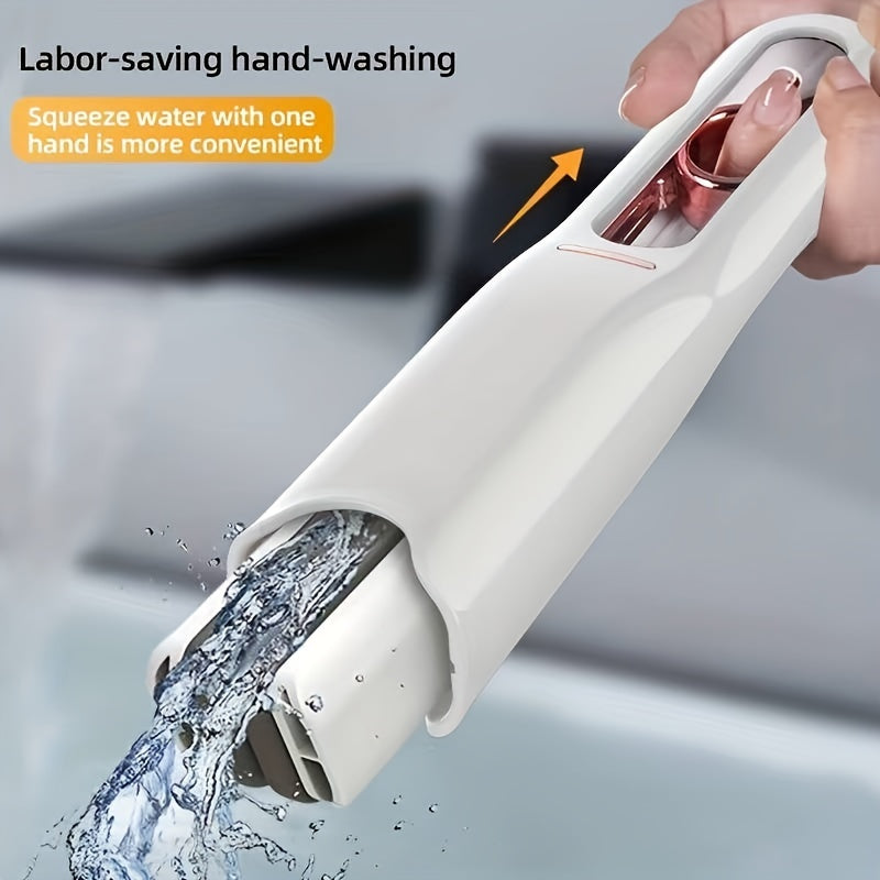 New Portable Self-NSqueeze Mini Mop, Lazy Hand Wash-Free Strong Absorbent Mop Multifunction Portable Squeeze Cleaning Mop Desk Window Glass Cleaner Kitchen Car Sponge Cleaning Mop Home Cleaning Tools - My Store